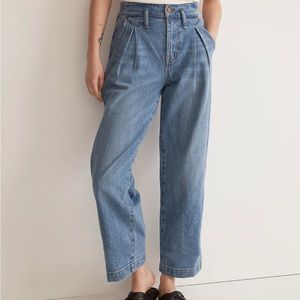 Madewell Perfect Pleated Wideleg Jeans 30